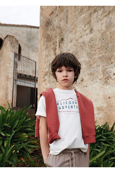 MANGO Kids Μήνυμα T-Shirt