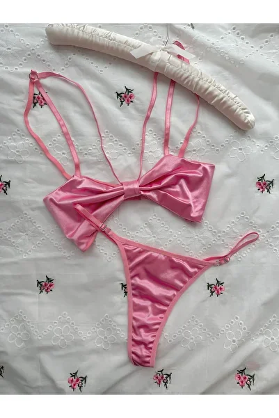 EDLİNGERİE Σετ Bralet Pink Satin Kurdale