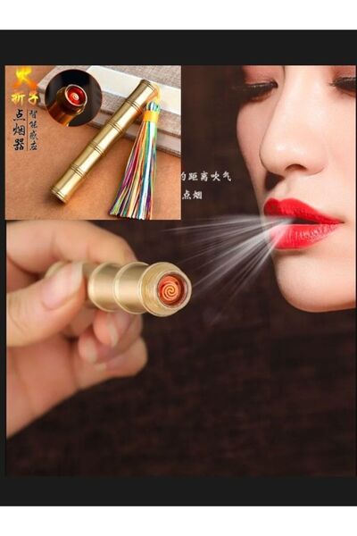 Genel Markalar Saf bakır Yeni Bambu Çakmak Rüzgar Geçirmez Ve Elektrikli USB Şarjlı Çakmak