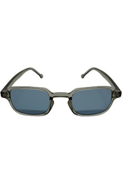 funeyes Yoda Rectangle Small Tiny Glasses Women Men Unisex Navy Blue Glass Sunglasses