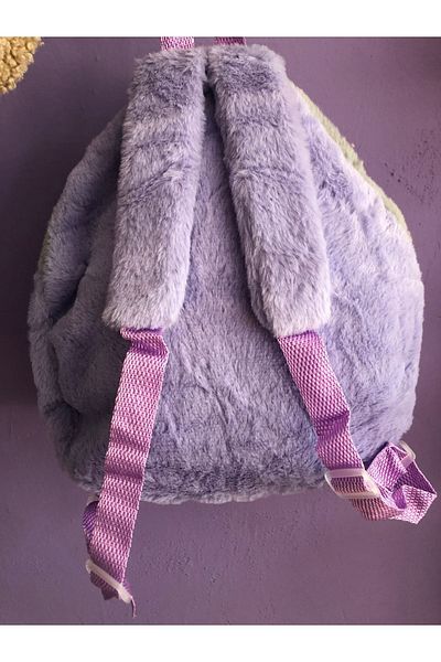 synshop Kuromi Sanrio Kindergarten Nursery Plush Backpack Furry Girl Child Birthday Gift