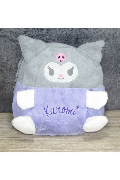 synshop Kuromi Sanrio Kindergarten Nursery Plush Backpack Furry Girl Child Birthday Gift