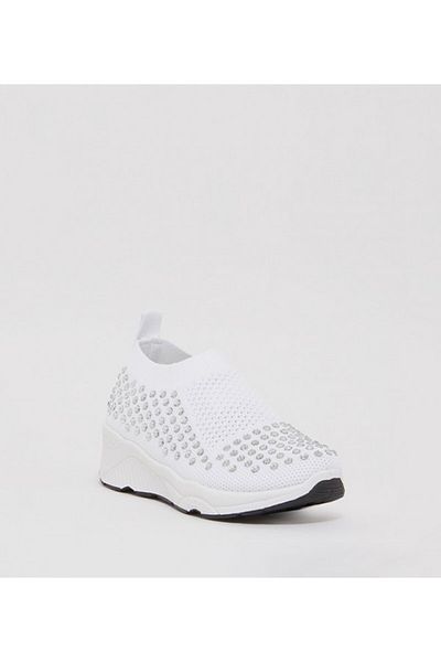 Aila White Kids Unisex Casual Shoes