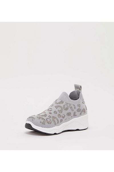 Aila Gray Kids Unisex Casual Shoes