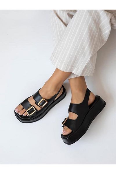 DUXAL SHOES Γυναικεία σανδάλια με διπλό λουράκι με σφήνα τακούνι