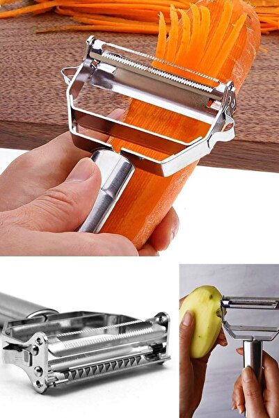 Miomi Stainless Steel Jumbo Size Turbo - Practical Julienne Vegetable and Fru...