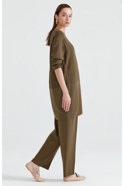 tığstore 20908 Örgü Detaylı Triko Takım Qks Takım 20908 #23-10#