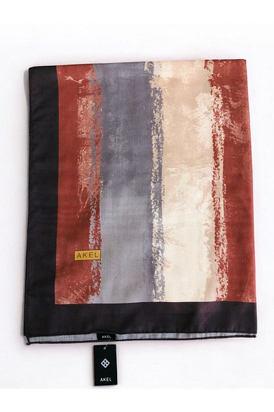 Akel Pastel Patterned Digital Soft Shawl