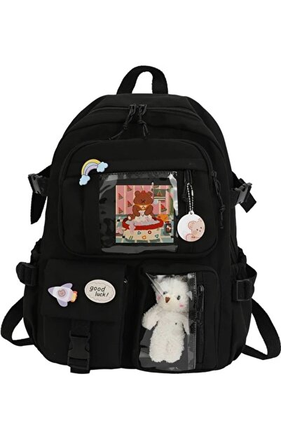 seyuse Geantă de școală cu accesorii în stil coreean Kawaii (CU ACCESORII) Ge...