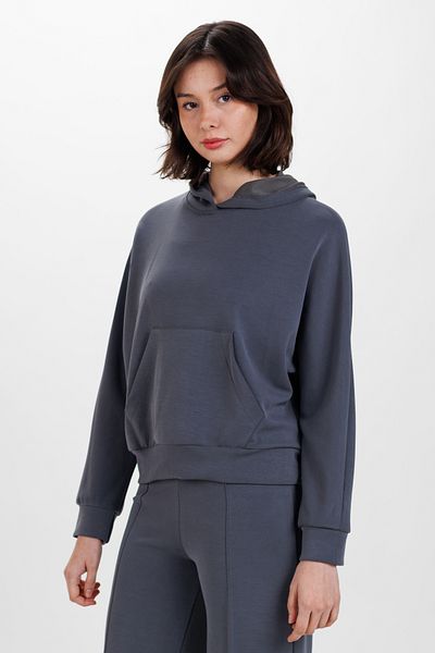 Ecrou Anthracite Γυναικείο Oversize Hooded Ultra Soft Sweat