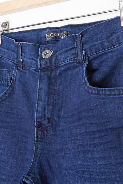 Cansın Mini Pantaloni de jeans din Lycra cu model albastru închis pentru băiat 16253
