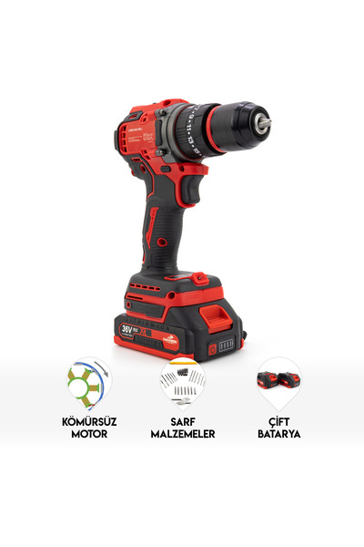 Dawreek 10mm Red Kömürsüz Vidalama