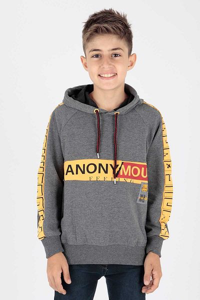 AHENGİM Hanorac Trend pentru băiat - Imprimat Anonymous, Ak15177