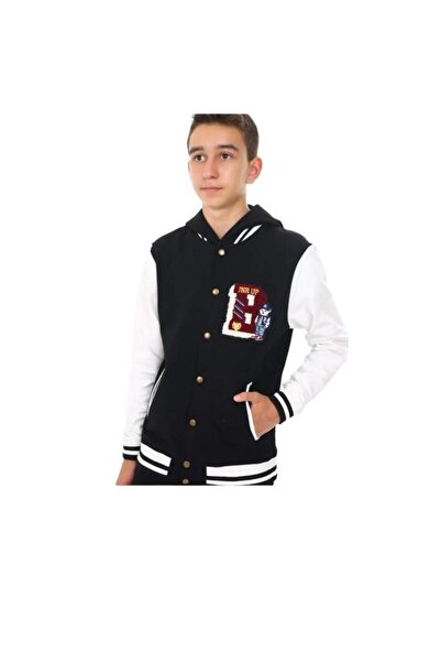 MonCherry Cardigan pentru colegiu din bumbac B brodat pentru copii