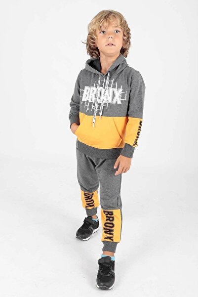 AHENGİM Boy's Bronx Printed Trend tréningruha szett Ak2235