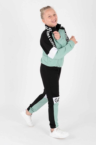 AHENGİM Ahengim Girl - Σετ αθλητικής φόρμας Good Vibe Printed Ak2238