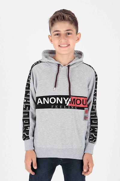 AHENGİM Hanorac Trend pentru băiat - Imprimat Anonymous, Ak15177