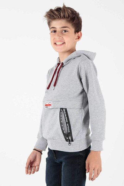 AHENGİM Hanorac cu glugă și fermoar pentru băiat - Ak15217