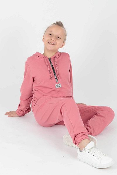 AHENGİM Young Printed Tracksuit Set for Girl - Ak2233