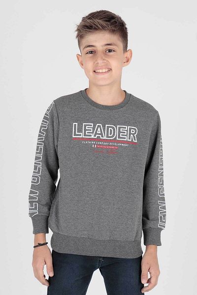 AHENGİM Boy's leader Printed Sweatshirt - Ak15091