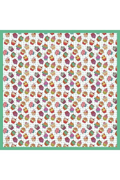 başörtü dükkanı Kids Cup Cake Desen Eşarp