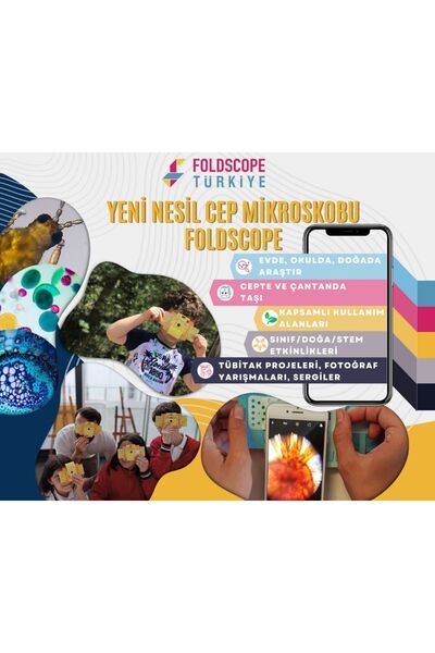 FOLDSCOPE Cep Mikroskobu Gezgin Seti (100. YILA ÖZEL KUTUSUNDA)