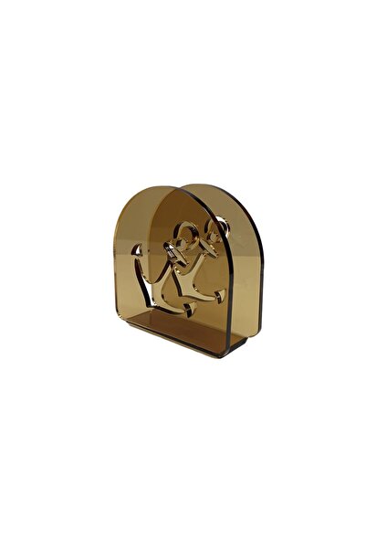 Story Anchor Marine Themed Transparent Brown Color Acrylic Napkin Holder
