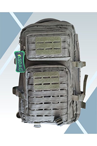 ASDAĞ Lazer Kesim Haki(Yeşil) Askeri Sırt Çantası (55 Litre)