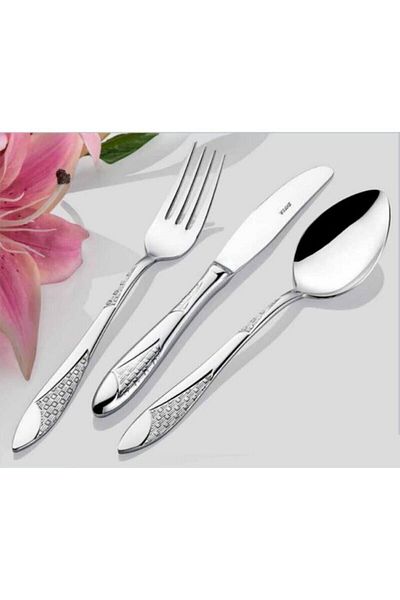 İNTER CELİK Inter Steel Mesh Model Boxed Spoon Set 89 Pieces