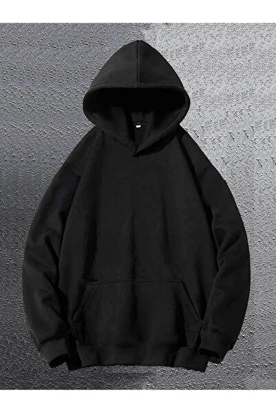 Touz Moda Red Bull Racing Baskılı Siyah Kapşonlu Sweatshirt