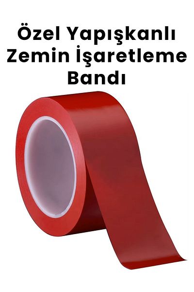 Balkan Custom Strong Adhesive Floor Marking Tape 50mm X 30m Red Floor Tape