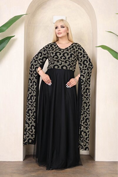 Generic Brand Women's Plus Size Maxi Length Evening Dress