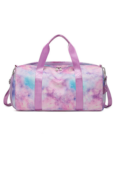 Go Veform Ayakkabı Bölmeli Rengarenk El Valizi ve Spor Çantası Mint ESÇ892