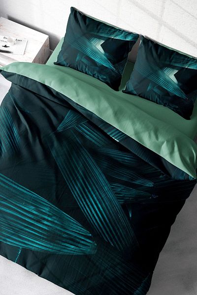 PerlaSera 3D Custom Design - Double Duvet Cover Set, Tightly Woven Cotton Satin, Deep Nefti