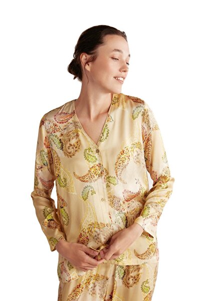 Penyemood Penye Mood Kadın Sarı Pijama Takım 9610