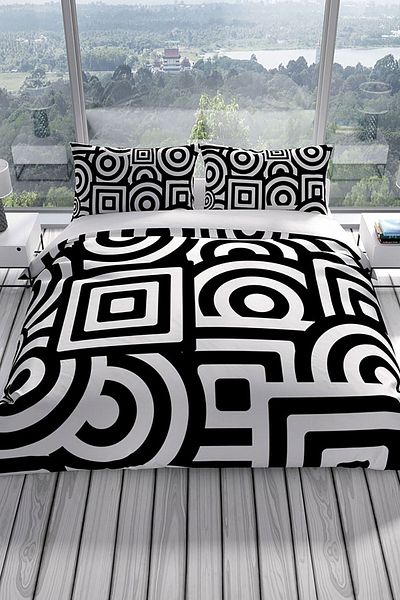 Cattleya Geomix 3d Cotton Satin Double Duvet Cover Set