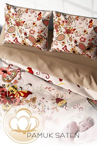 PerlaSera 3D Спеціальний дизайн - Двоспальний комплект постільної білизни, щільна бавовняна сатинова тканина, Indiano