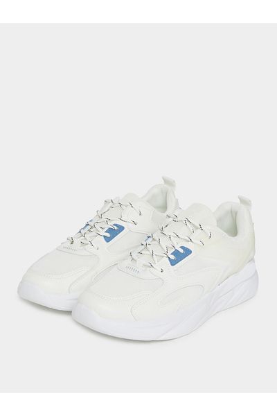 Styli Knitted Upper Breathable Lace Up Running Shoes