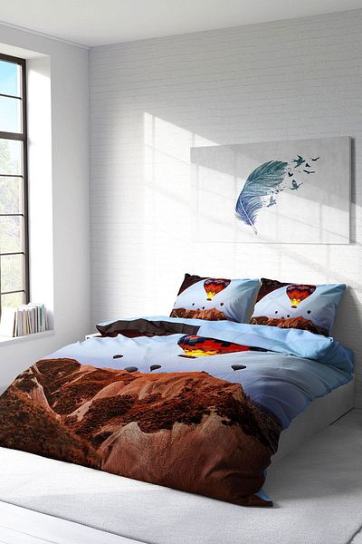 PerlaSera 3D Custom Design - Double Cotton Satin Duvet Cover Set