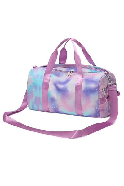 Go Veform Ayakkabı Bölmeli Rengarenk El Valizi ve Spor Çantası Lila ESÇ892