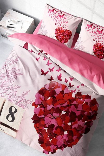 PerlaSera 3D Custom Design - Double Duvet Cover Set, Tightly Woven Cotton Satin, Women's Day Iii