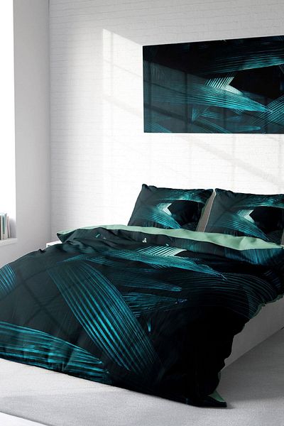 PerlaSera 3D Custom Design - Double Duvet Cover Set, Tightly Woven Cotton Satin, Deep Nefti