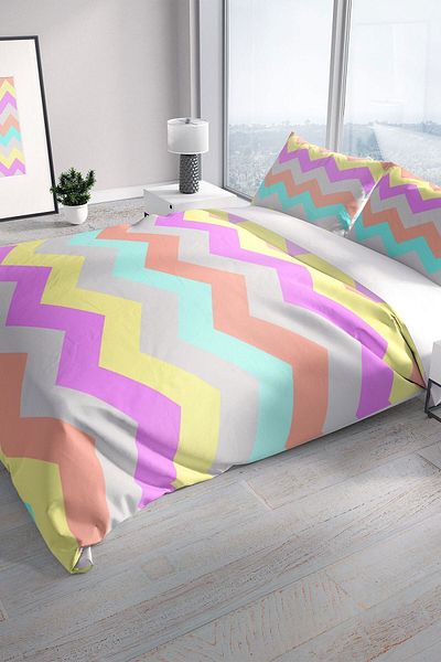 Cattleya Wave 3d Cotton Satin Double Duvet Cover Set