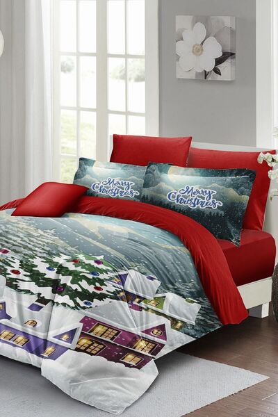 MonoHome Set cuvertură de pilota de Anul Nou (cu cearșaf de fixare) dublu 100...