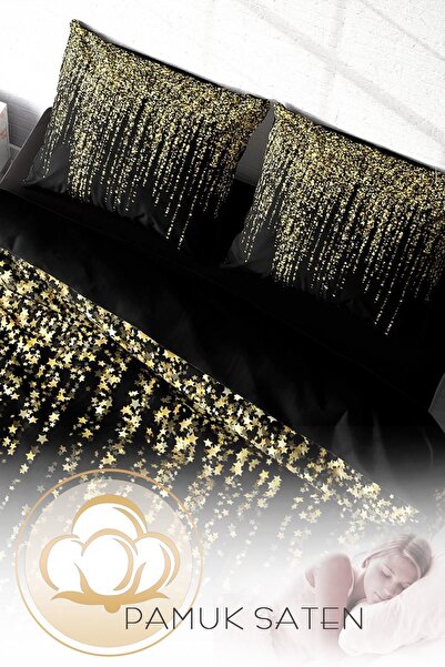 PerlaSera 3D Спеціальний дизайн - Постільна білизна з зірками, щільна бавовняна сатинова тканина, двоспальна