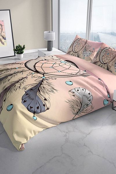 Cattleya Trap 3d Cotton Satin Double Duvet Cover Set