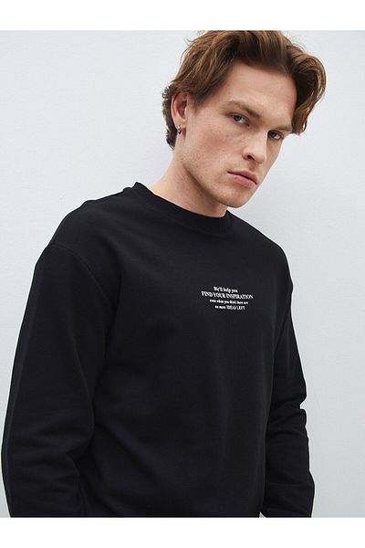 LC Waikiki Ανδρικό φούτερ LCW - Crew Neck, μακρυμάνικο, εμπριμέ