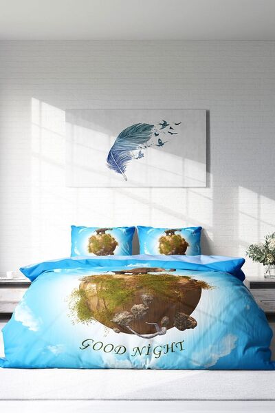 PerlaSera 3D Спеціальний дизайн - Двоспальний комплект постільної білизни з бавовняного сатину, щільного плетіння