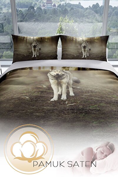 PerlaSera Σετ παπλωματοθήκης Fluwolf 3d Cotton Satin Διπλό