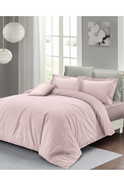 MonoHome Set cuvertură de pilota dublă cu cearșaf de spumă Pudra Lux Cotton R...